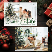 Script Buon Natale Photo Holiday Card シーズンカード
