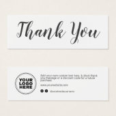 Script Businessモダンロゴカードの挿入ありがとうございます (正面&裏面)