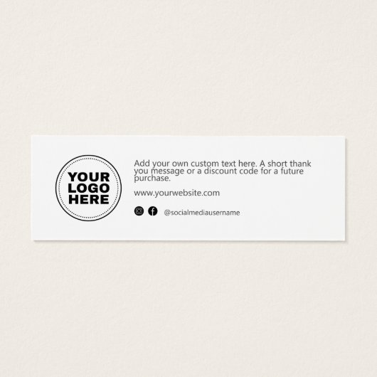 Script Businessモダンロゴカードの挿入ありがとうございます (裏面)