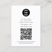 Script Business Logoフォトグラファー写真 名刺 (裏面)