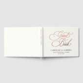 Script Calligraphy Wedding ゲストブック (全面)