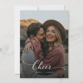 Script Christmas応援新人写真Mr. & Mrs. シーズンカード (正面)