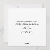 Script Christmas 4ファミリーフォトベー航海のシー シーズンカード (裏面)