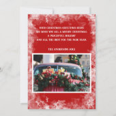 Script Christmas Wishes雪のオーバーレイカスタム写真 シーズンカード (裏面)