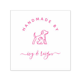  Script Custom logo Handmade by  セルフインキングスタンプ