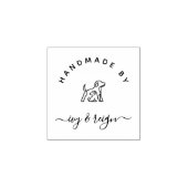  Script Custom logo Handmade by  ラバースタンプ (インプリント)