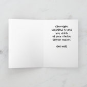 Script Details Get Well Card  PA-2 カード (内部)