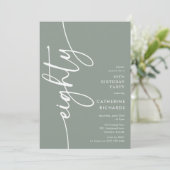 Script Eighty' 80th Birthday 招待状 (スタンド正面)