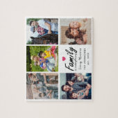 Script Family is Everything Photo Collage Keepsake ジグソーパズル (縦)
