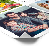 Script Family is Everything Photo Collage Keepsake ポスター (角)
