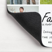 Script Family is Everything Photo Collage Keepsake マウスパッド (コーナー)
