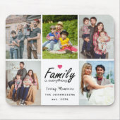 Script Family is Everything Photo Collage Keepsake マウスパッド (正面)