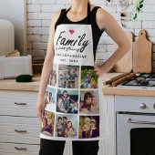 Script Family is Everything Photo Collage Modern エプロン