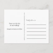 Script Five Photo Calendar Block日付の保存 案内ポストカード (裏面)