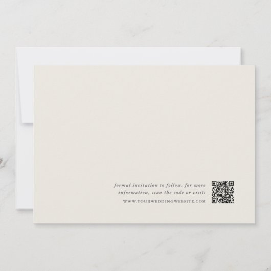 Script Flow | Photo Wedding セーブザデート (裏面)