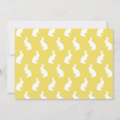 Script Font With Bunny Motif Easter Photo Template カード (裏面)