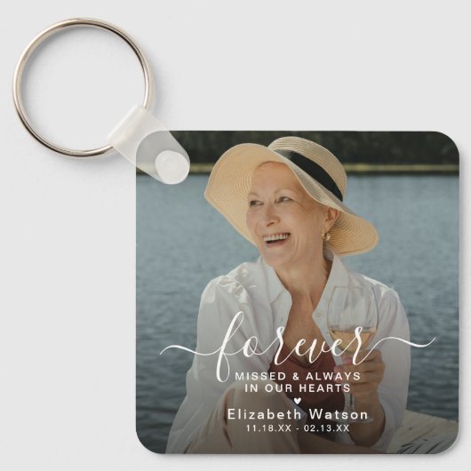 Script Forever Missed' Photo Memorial キーホルダー (正面)