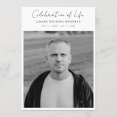 Script Funeral Memorial Order of Service Photo プログラム (正面)