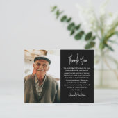 Script Funeral Photo Sympathy サンキューカード (スタンド正面)