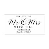 Script Future Mr.And Mrs.差出人住所 ラバースタンプ (インプリント)