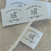  Script Handmade by Custom logo cut and sew  グログランリボン