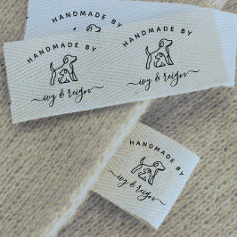  Script Handmade by Custom logo cut and sew  グログランリボン