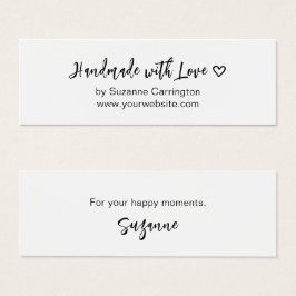 Script Handmade with Love.カスタムミニつるラベル