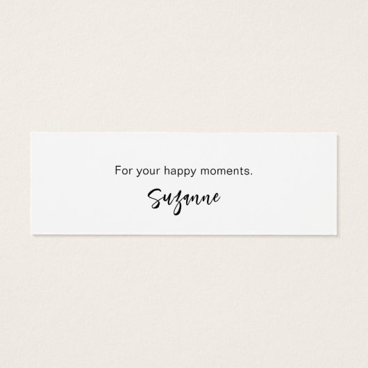 Script Handmade with Love.カスタムミニつるラベル (裏面)