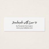 Script Handmade with Love.カスタムミニつるラベル (正面)