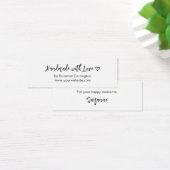 Script Handmade with Love.カスタムミニつるラベル (デスク)