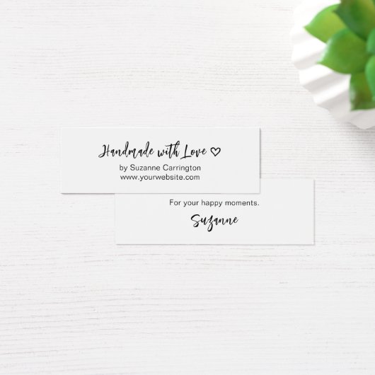 Script Handmade with Love.カスタムミニつるラベル (デスク)