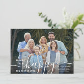 SCRIPT HAPPY NEW YEARフォトオーバーレイ2023カレンダー シーズンカード (スタンド正面)