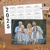 SCRIPT HAPPY NEW YEAR Photo Overlay 2025カレンダー シーズンカード