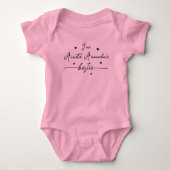 Script heart Custom Auntie's Bestie Baby Bodysuit ベビーボディスーツ (正面)