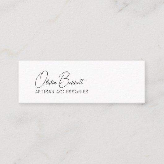 Script Heart Earring display holder スキニー名刺 (正面)