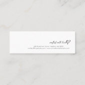 Script Heart Earring display holder スキニー名刺 (裏面)