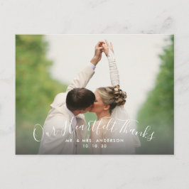 Script Heartfeel 感謝してい 2 Photo結婚's Thank You ポストカード