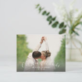 Script Heartfeel 感謝してい 2 Photo結婚's Thank You ポストカード (スタンド正面)