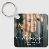 Script In Loving Memory Photo Memorial キーホルダー (正面)