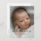 Script Introducingベビー写真ありがとう ポストカード (正面/裏面)