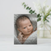 Script Introducingベビー写真ありがとう ポストカード (スタンド正面)
