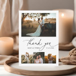 Script Krightful Photo 結婚's Thank サンキューカード<br><div class="desc">結婚のモダンサンキューカードは5枚の写真と可愛い書道が特徴。背面でメッセージ感謝していをパーソナライズする。</div>