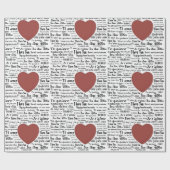 Script Krithic I Love You All World Languages ラッピングペーパー (フラット)
