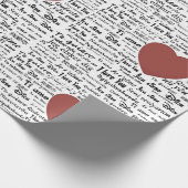 Script Krithic I Love You All World Languages ラッピングペーパー (角)