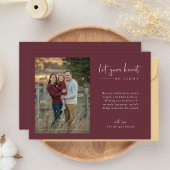 Script Let Your ハートBe Light Photo Christmas シーズンカード