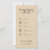 Script Long Story Short Old Money Photo Wedding セーブザデート (正面)