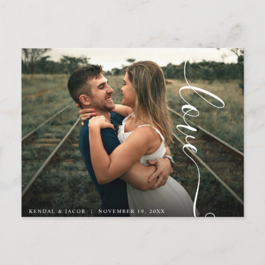 Script Loveの結婚写真 ポストカード (正面)