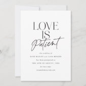 Script Loveの結婚延期された日付の変更 案内状 (正面)