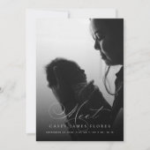 Script Meetエレガントベビーフォト誕生 案内状 (正面)