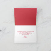 Script Merry Christmas Folded Holiday Card シーズンカード (内部)